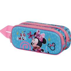 -Trousse minnie big smile 3d 22 cm - haut de gamme