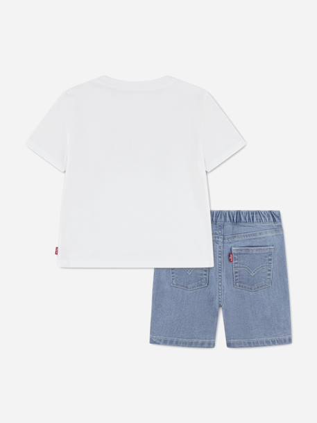 Ensemble garçon 2 pièces Blanc clair+Rouge / bleu 2 - vertbaudet enfant 