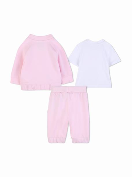 Ensemble fille 3 pièces Rose / blanc 6 - vertbaudet enfant 