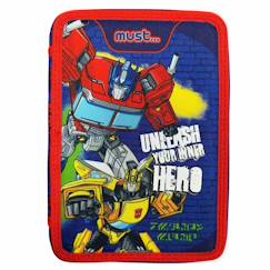 Jouet-Trousse double-étage textile avec accessoires transformers