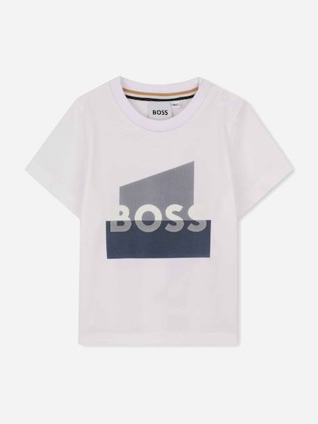 T-shirt garçon à manches courtes Blanc 1 - vertbaudet enfant 