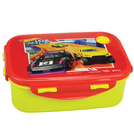 Boîte à goûter hot wheels let’s race en pvc – 17 cm Rouge 1 - vertbaudet enfant 