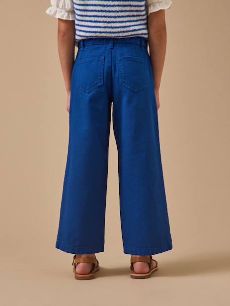 Pantalon large en twill - collection junior Outremer 2 - vertbaudet enfant 