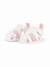 Sandale fille à scratch Blanc / rose 1 - vertbaudet enfant 