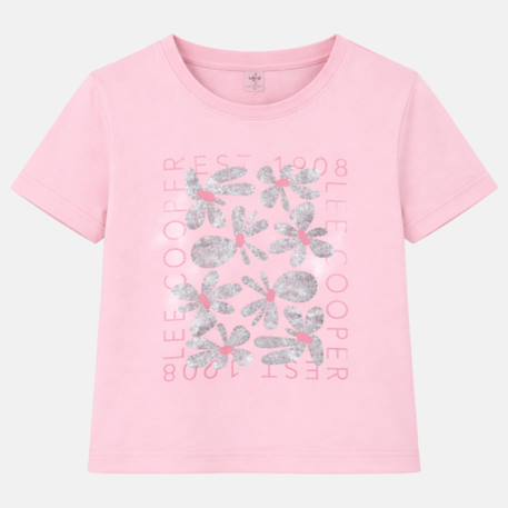 T shirt fille manches courtes Blanc+Fushia+Marine+Rosatre 15 - vertbaudet enfant 