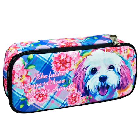 Garçon-Trousse zip lot de 2 la boutique des toons love dog tie-dye – 23 cm