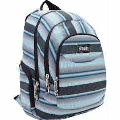 Sac à dos canvas cmp street - rayures horizontales 2 compartiments 46 cm  - vertbaudet enfant