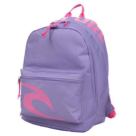 Sac à dos fille avec 2 compartiments rip curl double dome multico 42 cm - qualité premium Blanc / rose / clair+Multicolore 1 - vertbaudet enfant 