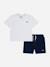 Ensemble 2 pièces Blanc clair+Bleu foncé / gris 1 - vertbaudet enfant 