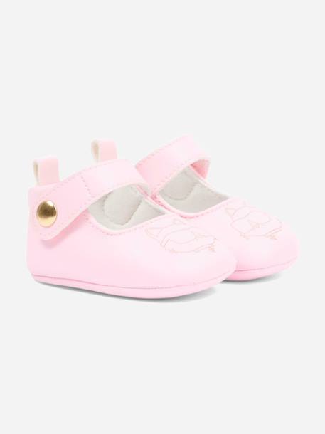 Chaussons premiers pas en simili Rose 2 - vertbaudet enfant 