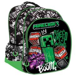 -Sac à dos maternelle minecraft en tissu synthétique imprimé metro art