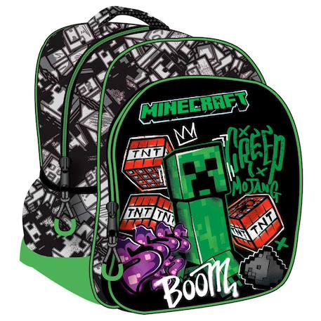 Garçon-Sac à dos maternelle minecraft en tissu synthétique imprimé metro art