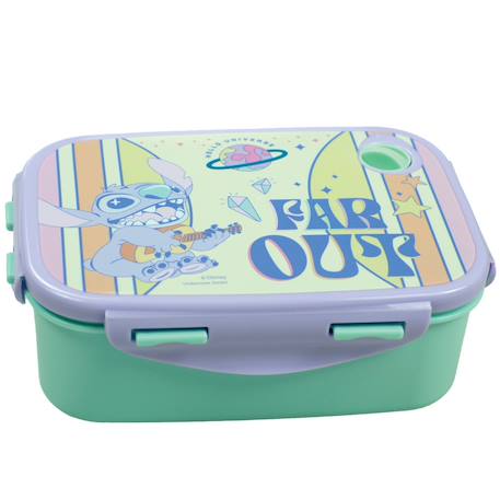 Boîte repas pvc hello universe lilo & stitch espace 17 cm - lilo & stitch Vert 1 - vertbaudet enfant 