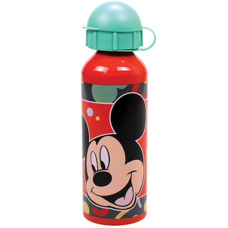 Gourde en aluminium mickey mouse avec paille 52 cl Noir / rouge 1 - vertbaudet enfant 