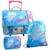 Cartable à roulettes 3 pièces motif ice-bat tissu imperméable uglydolls Bleu / rose / blanc 1 - vertbaudet enfant 