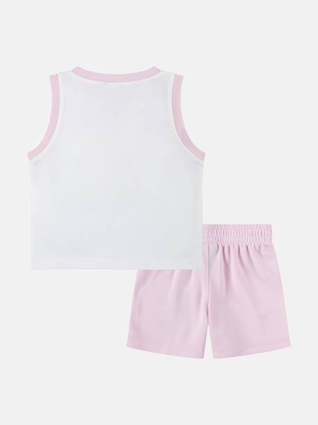 Ensemble fille 2 pièces Rose / blanc 2 - vertbaudet enfant 