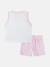 Ensemble fille 2 pièces Rose / blanc 2 - vertbaudet enfant 