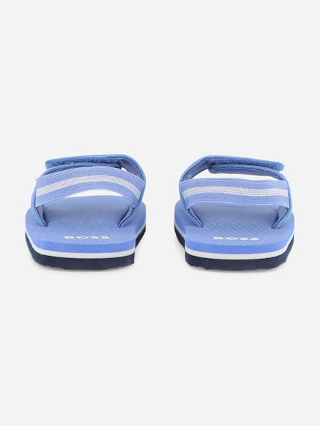 Sandales garçon à scratch Beige+Lavender blue+Noir+Vert foncé 9 - vertbaudet enfant 