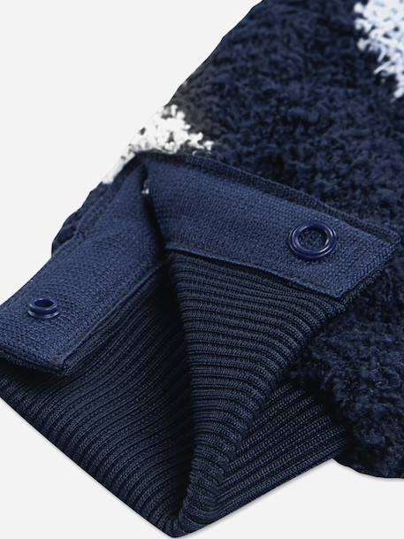 Combinaison garçon en polaire Bleu+Ecru 4 - vertbaudet enfant 