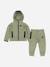 Ensemble deux pièces pour bébé sweat à capuche zippé et pantalon Vert 1 - vertbaudet enfant 