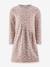 Robe avec motif relief fille Happy Girls rose nude 1 - vertbaudet enfant 