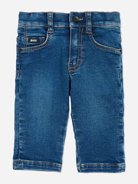 Jean garçon taille élastique Bleu clair+Bleu foncé 4 - vertbaudet enfant 