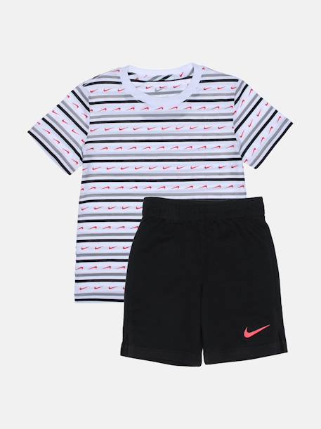 Ensemble garçon 2 pièces Blanc / noir 1 - vertbaudet enfant 