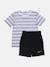 Ensemble garçon 2 pièces Blanc / noir 1 - vertbaudet enfant 