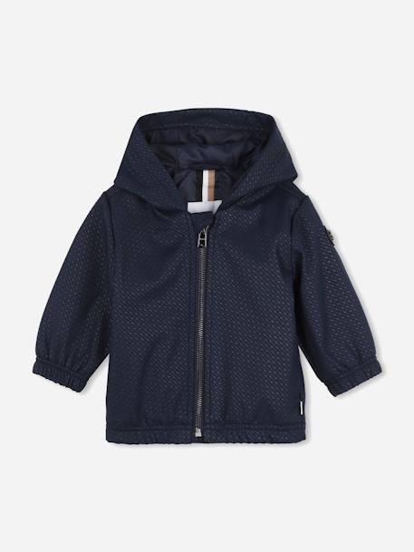 Blouson garçon à capuche Bleu foncé 1 - vertbaudet enfant 