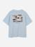 T-shirt  garçon à manches courtes Bleu country air+Noir 2 - vertbaudet enfant 