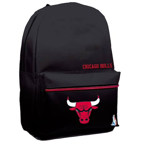 Sac à dos scolaire nba équipe chicago bulls basket usa 46 cm Noir / rouge 1 - vertbaudet enfant 