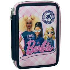 Trousse barbie garnie 2 compartiments zippés – 18 cm  - vertbaudet enfant