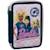 Trousse barbie garnie 2 compartiments zippés – 18 cm Bleu / rose / blanc 1 - vertbaudet enfant 