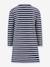Robe rayée avec chouette fille Happy Girls marine+rose nude 2 - vertbaudet enfant 