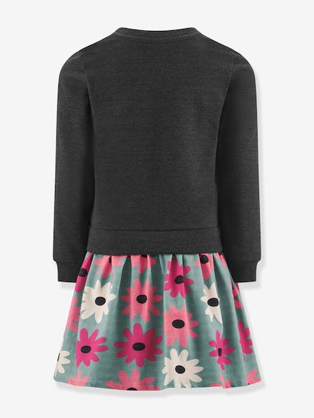 Robe avec message fille Happy Girls anthracite 2 - vertbaudet enfant 