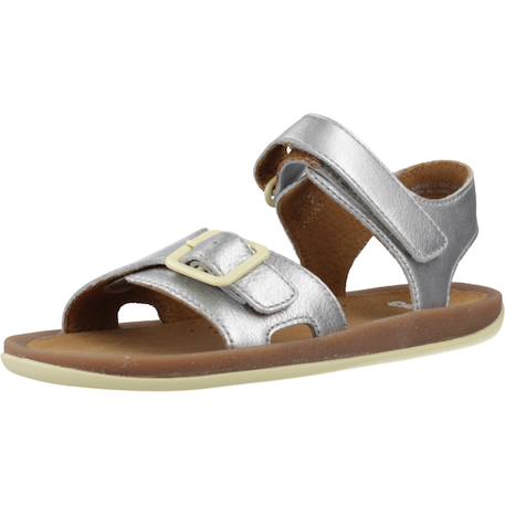 Sandales fille modèle rebound silver bicho Argent gray+Gris moyen 4 - vertbaudet enfant 