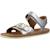 Sandales fille modèle rebound silver bicho Argent gray+Gris moyen 4 - vertbaudet enfant 