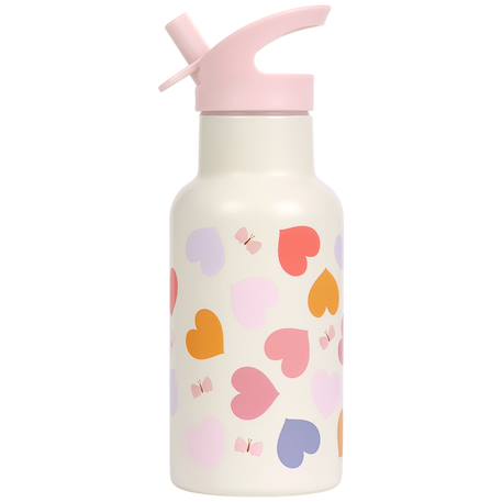 Gourde isotherme cœurs (350 ml) Rose, orange, violet 3 - vertbaudet enfant 