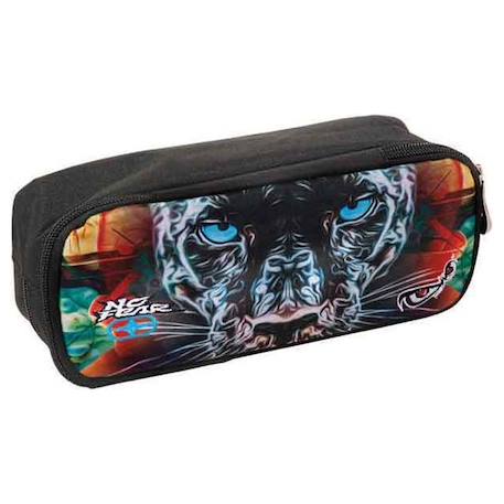 Fille-Accessoires-Trousse 2 zip imprimé no fear puma 23 cm