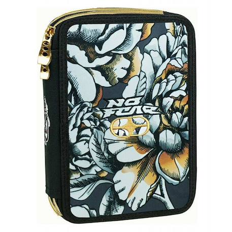 Fille-Accessoires-Trousse à fermeture zippée garnie 20 cm tropical fleurs