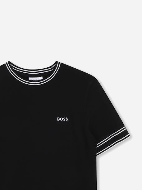T-shirt  garçon à manches courtes Blanc+Noir 6 - vertbaudet enfant 