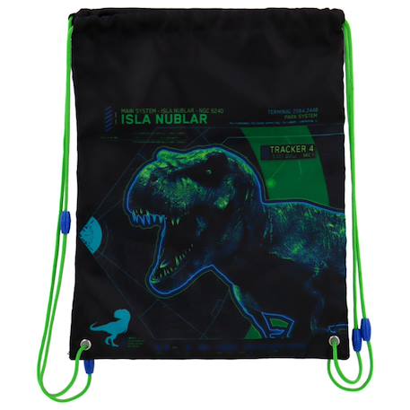 Fille-Accessoires-Sac à dos à ficelles jurassic world 40 x 32 cm