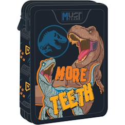 Jouet-Trousse double compartiment imprimée jurassic world - 21 cm - jurassic world