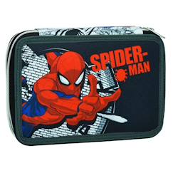 Trousse zippée spider-man 2 compartiments 18 cm  - vertbaudet enfant