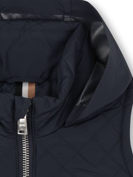 Blouson garçon matelassé sans manches Bleu foncé 3 - vertbaudet enfant 