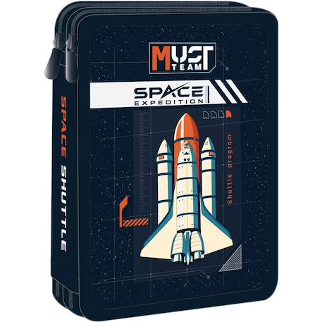 Trousse double cmp must team space expedition zippée – polyest Bleu 1 - vertbaudet enfant 