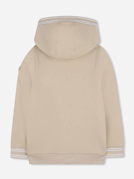 Sweat garçon zippé à capuche Beige 2 - vertbaudet enfant 