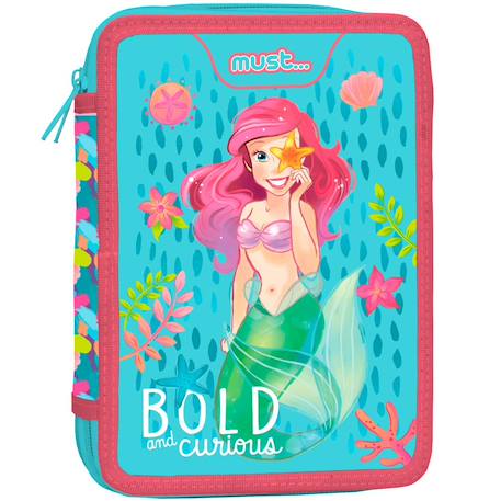 Trousse garnie polyester imprimé ariel disney princess Bleu / vert / clair / bleu 1 - vertbaudet enfant 
