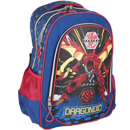 Garçon-Sac à dos enfant 46 cm bakugan – 2 compartiments zippés