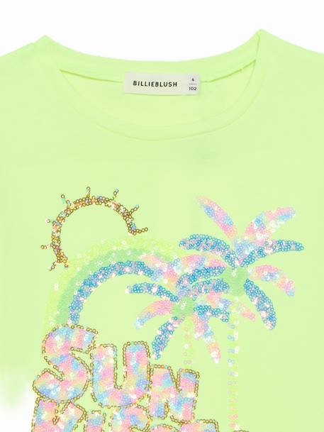 T-shirt fille à manches courtes Vert 3 - vertbaudet enfant 